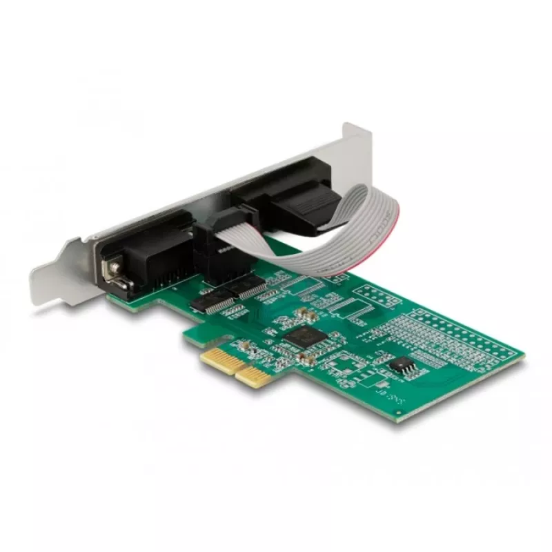 DeLOCK 89555 PCIe Serielle Adapterkarte - 2 x RS-232
