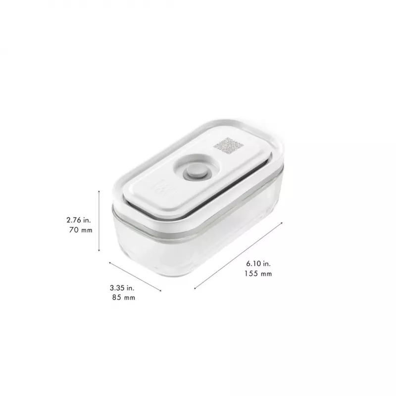 Frischhaltedose ZWILLING FRESH & SAVE Rechteckig Glas/Kunststoff-Set 3 Stück, 0,35/0,75/1,6 l, luftdicht, mikrowellen-/ofengeeignet/kühlschranktauglich