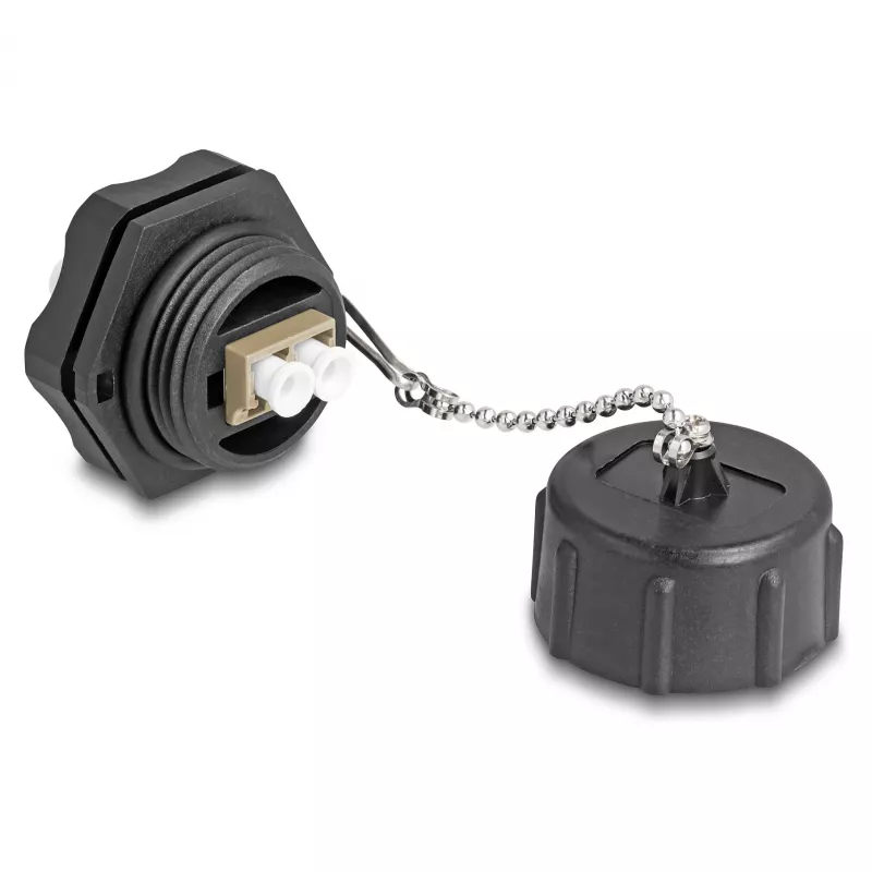 DeLOCK Glasfaseranschluss LC Duplex zu LC Duplex Multimode IP68
