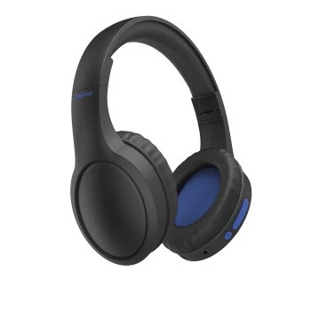 Hama 00184160 Kopfhörer/Headset Kabelgebunden & Kabellos Kopfband Anrufe/Musik USB Typ-C Bluetooth Schwarz, Blau