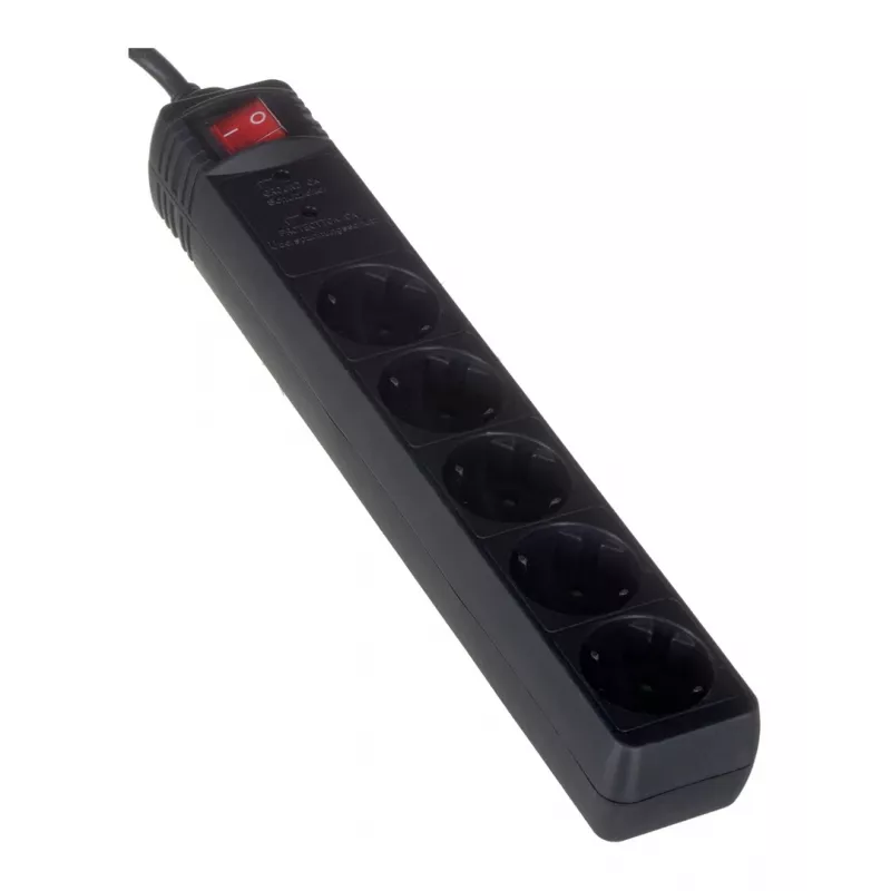 EnerGenie SPG5-C-15 Überspannungsschutz Schwarz 5 AC-Steckdosen 250 V 4,5 m