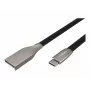 NATEC Kabel USB-C/A 2.0 1m prati 1m schwarz Metall