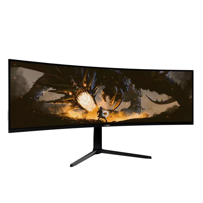 49 Zoll Curved LED Monitor Arozzi Nova — 5120 x 1440 Dual QHD, VA-Panel, 4 ms, USB-Hub, VESA