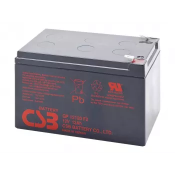 Batterie AGM 12Ah 12V F2 VRLA (GP12120)