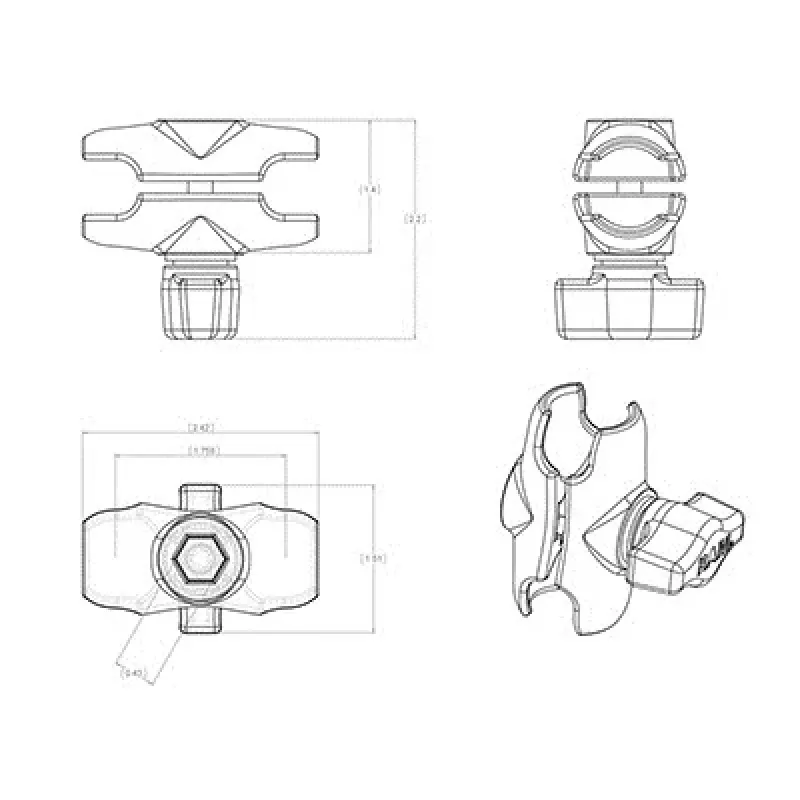 RAM Mounts Doppelgelenkarm