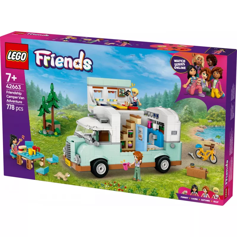 LEGO Motor Home Set 42663 — LEGO Friends Wohnmobil, 778 Teile, 3 Mini-Puppen, ab 7 Jahren