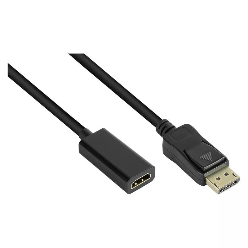 Good Connections Adapter DisplayPort 1.2 St auf HDMI 1.4b Bu 4K @30Hz ca. 20cm