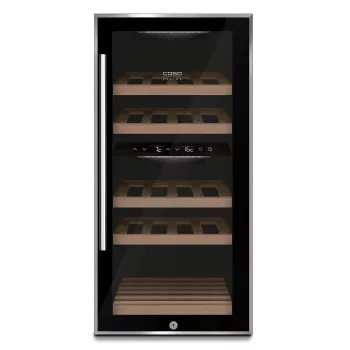 Caso | Weinkühlschrank | WineComfort 24 | Energieeffizienzklasse G | Vitrine | Flaschenkapazität 24 Flaschen | Kühltyp Kompressortechnologie | Schwarz