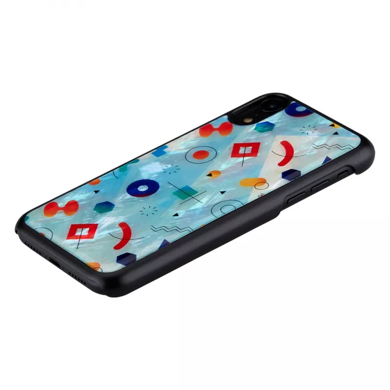 Schutzhülle iKins für iPhone XR – Schwarz Poppin Rock Design
