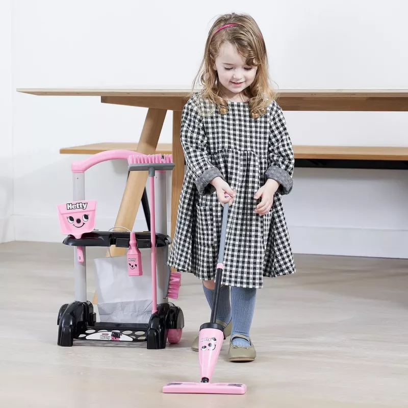 Spielzeug-Putzwagen CASDON Hetty Kinder-Haushaltsgerät rosa
