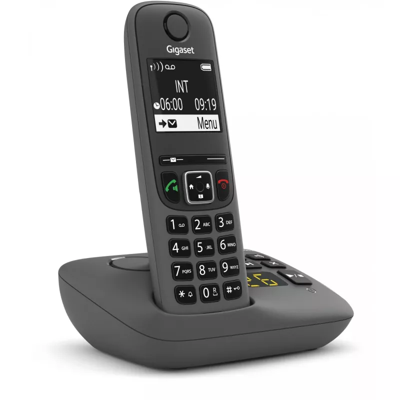 Analog/DECT-Telefon Gigaset AE690A Anruferkennung Kabelloses Handgerät Anthrazit