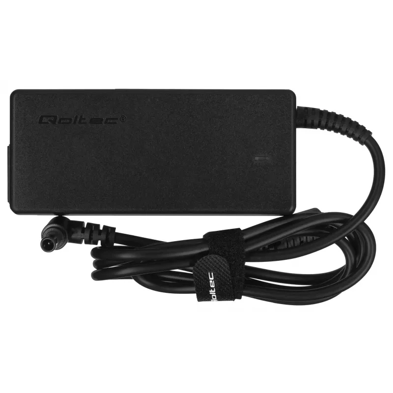 Mobiles Ladegerät QOLTEC 51773, 42W, 14V 3A, Eingang 220–240V 50/60Hz, schwarz, 1,19m Kabel