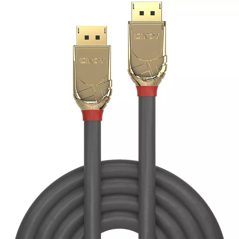 Lindy 5m DisplayPort 1.2 Kabel, Gold Line, 5 m, DisplayPort, DisplayPort, Stecker, Stecker, 4096 x 2160 Pixel