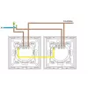 Einzeltouch-Schalter Spring Modell 0 Glas schwarz