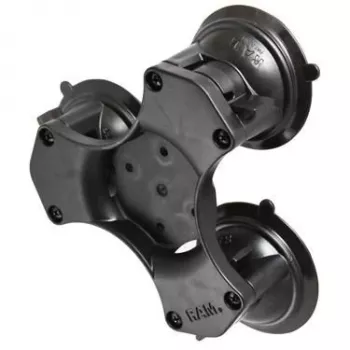 RAM Mounts Twist-Lock Triple Suction Cup Base Composite Schwarz RAP-365-224-1BU