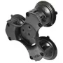 RAM Mounts Twist-Lock Triple Suction Cup Base Composite Schwarz RAP-365-224-1BU