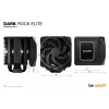 be quiet! Dark Rock Elite Prozessor-Luftkühler 13,5 cm Schwarz 1 Stück