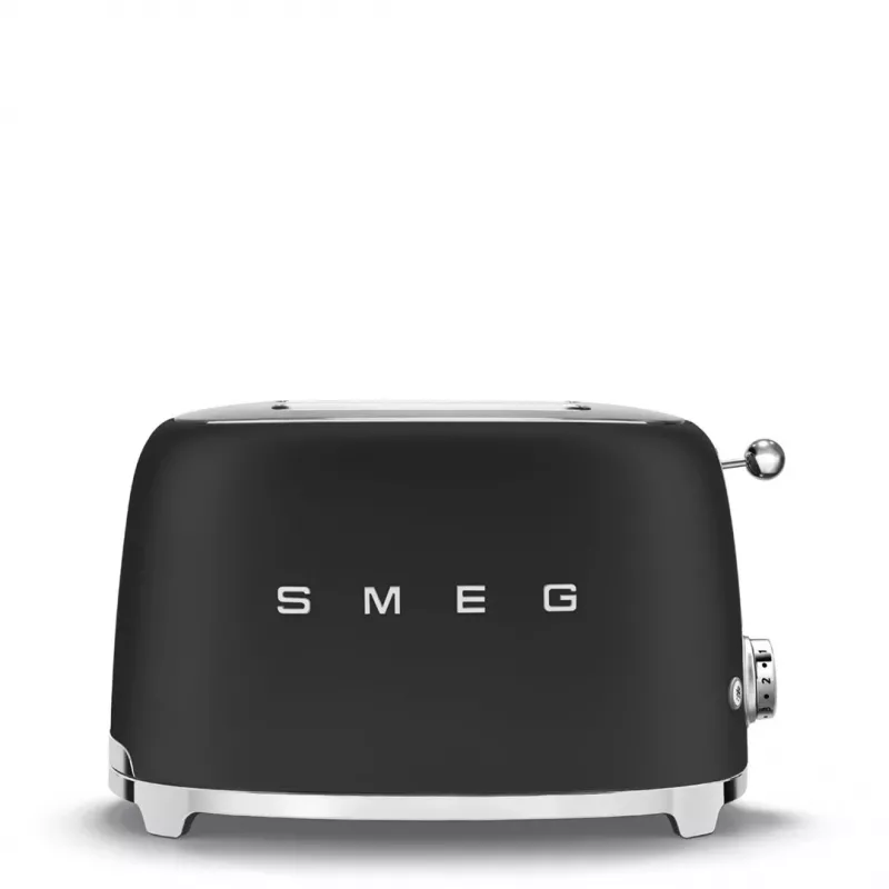 Toaster Smeg 50's Style TSF01BLMEU 2 Scheiben Schwarz Edelstahl