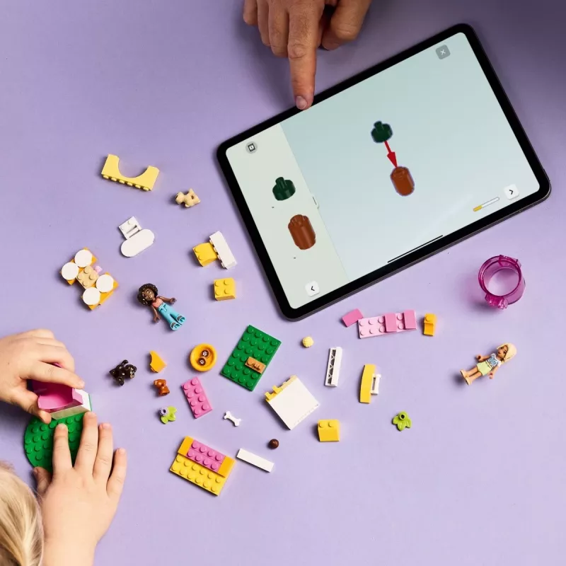 Konstruktionsspielzeug LEGO Friends Welpenspielplatz Set 42665, 66 Teile, 2 Minifiguren, Alter 4+