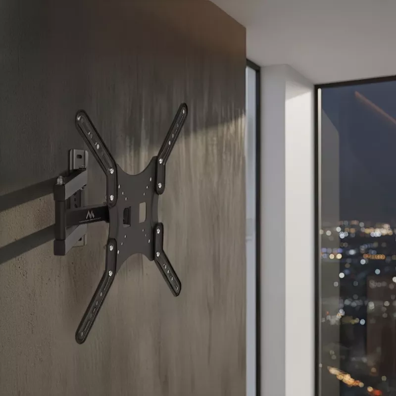 TV-Wandhalterung Maclean MC-759 für 13–55 Zoll Bildschirme, 30 kg Tragfähigkeit, VESA 75x75–400x400, neigbar und verstellbare Tiefe