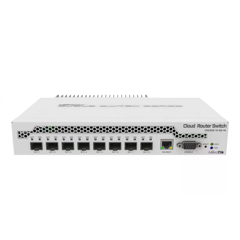 Mikrotik CRS309-1G-8S+ Managed Gigabit Ethernet (10/100/1000) Power over Ethernet (PoE) Weiß