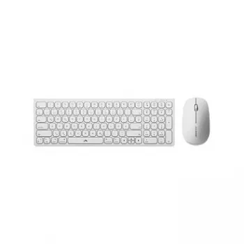 Alogic Echelon Compact USB-C BT Tastatur Deutsch+ Maus Weiß - Tastatur - USB Typ C - Tastatur - USB Typ C