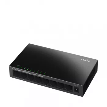 Managed Switch Cudy GS108E 8-Port Gigabit Ethernet, 8x 10/100/1000 Mbps, Metallgehäuse, 16 Gbps Switching, IGMP & DHCP Snooping
