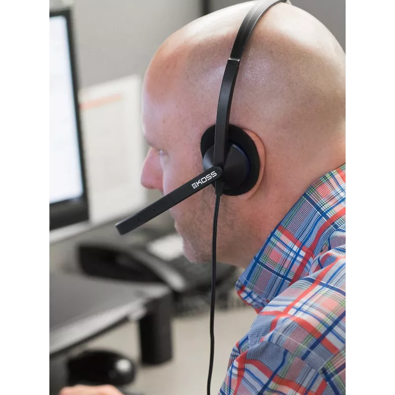Koss CS200i Headset Kabelgebundenes Kopfband Büro/Callcenter Schwarz