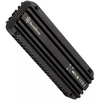 SSD-Gehäuse Silverstone MS12 Schwarz M.2