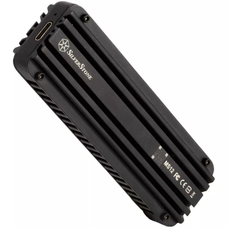 SSD-Gehäuse Silverstone MS12 Schwarz M.2