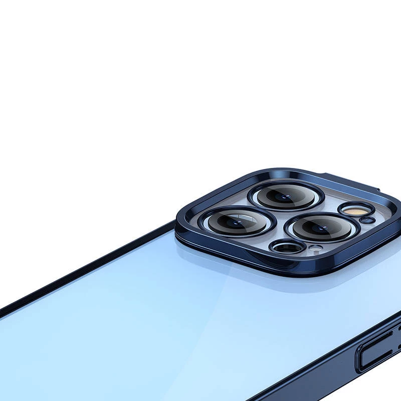 Schutzhülle Baseus für iPhone 14 Pro – transparent glitzernd blau