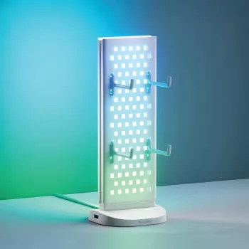 Nanoleaf Pegboard Desk Dock, Weiß | 15 W | RGB