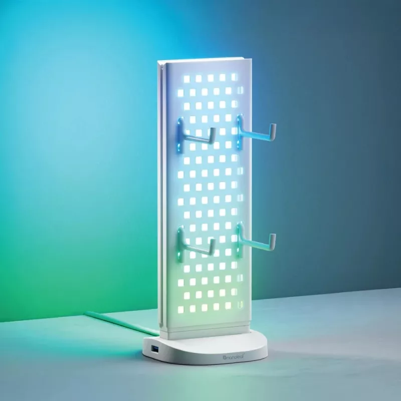 Nanoleaf Pegboard Desk Dock, Weiß | 15 W | RGB