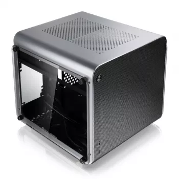 Computergehäuse Raijintek METIS EVO TG Mini-ITX-Gehäuse, Silber