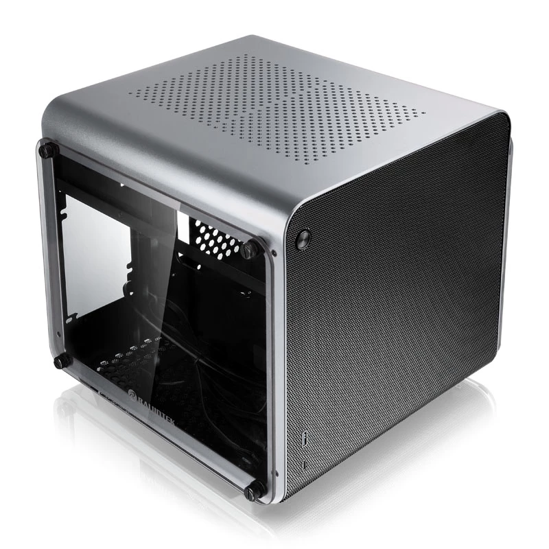 Computergehäuse Raijintek METIS EVO TG Mini-ITX-Gehäuse, Silber