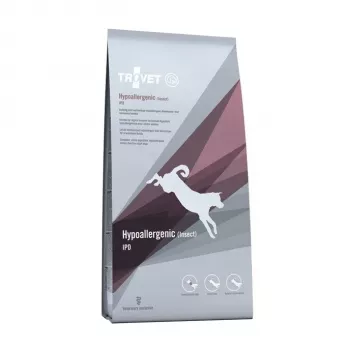 Trockenhundefutter TROVET Hypoallergenic Insect 10 kg — vollständige getreidefreie Ernährung für ausgewachsene Hunde, 21 % Protein, 16 % Fett