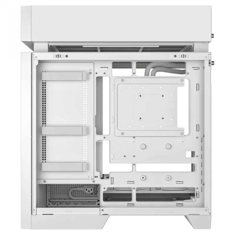 Desktop-PC-Gehäuse DeepCool CL6600 WH — weiß, unterstützt ATX/PS2/SFX/SFX-L-Netzteile, 140 mm vorne, 120/140 mm oben/hinten, 2,5-Zoll- und 3,5-Zoll-Laufwerke