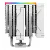 Luftkühler DeepCool AK620 Digital SE White — zwei 120-mm-Lüfter, 6 Heatpipes, PWM, LGA-1700-Unterstützung, integrierte Anzeige