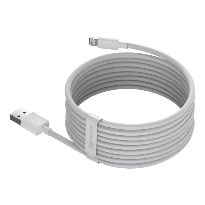Baseus TZCALZJ-02 Handykabel Weiß 1,5 m USB A Lightning