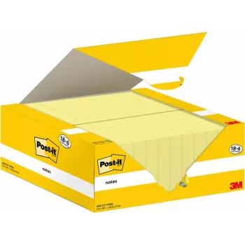 Post-It 653-CY-VP24 Haftnotizen Rechteck Gelb 100 Blatt (653-CY-VP24)