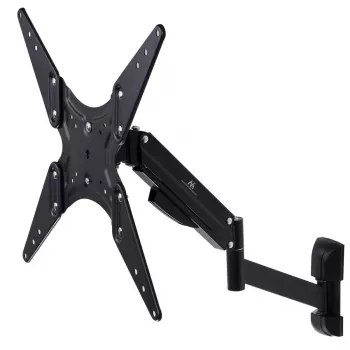 TV-Gasdruckfederhalterung MACLEAN MC-784 für 32–55 Zoll Fernseher, einstellbare Neigung und Höhe, max. Belastung 21 kg, Wandmontage, schwarz