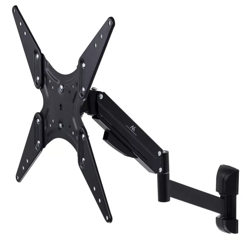 TV-Gasdruckfederhalterung MACLEAN MC-784 für 32–55 Zoll Fernseher, einstellbare Neigung und Höhe, max. Belastung 21 kg, Wandmontage, schwarz