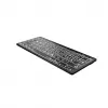 Logickeyboard Universal Bluetooth Tastatur LKB-LPWB-BTPC-DE QWERTZ Deutsch Schwarz