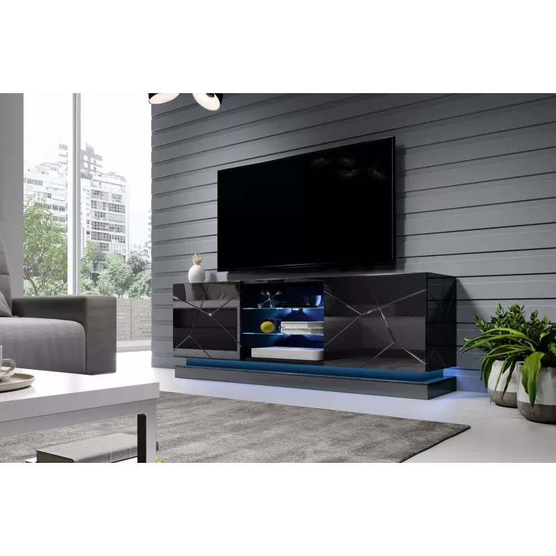 LED-Lichtleiste cama meble QIU 160, Aufputz, blaues Licht, Wechselstrom, 1 Stk.
