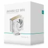 Luftkühler DeepCool AK400 G2 WH, 120-mm-Lüfter, max. Luftdruck 3,33 mmH₂O, 92×132×156 mm, weiß