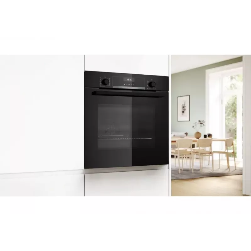 Einbau-Elektro-Backofen Bosch HBG537FB4 mit 71 L Fassungsvermögen, 4D-Heißluft, EcoClean, Grill, Thermometer