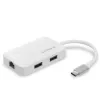 Edimax EU-4308 Laptop-Dock/Port-Replikator USB 3.2 Gen 1 (3.1 Gen 1) Typ-C Weiß