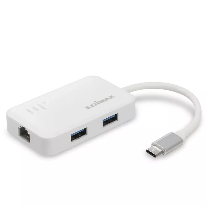 Edimax EU-4308 Laptop-Dock/Port-Replikator USB 3.2 Gen 1 (3.1 Gen 1) Typ-C Weiß