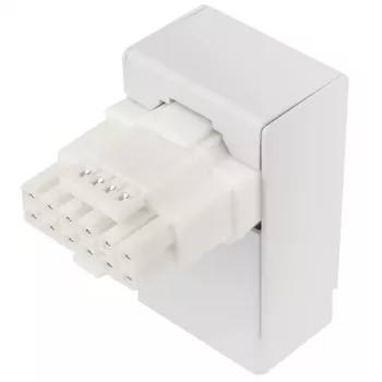 Adapter Kolink CP-12VHPWR-T1W 12V 2x6 90° Typ 1 weißer PCI-Stromadapter