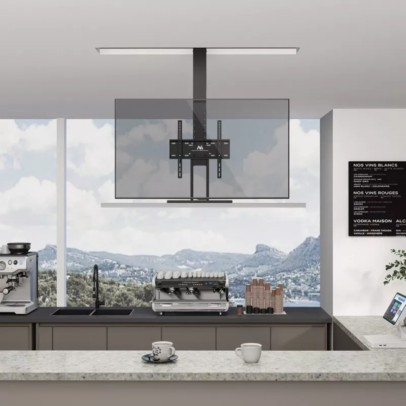 Decken-TV-Halterung MACLEAN MC-976 für 32-Zoll- bis 55-Zoll-Bildschirme, VESA bis 400×400, maximale Traglast 50 kg